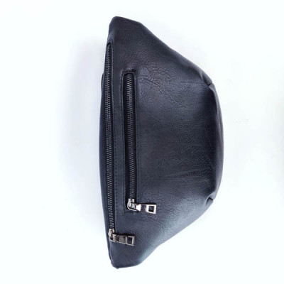 Marsupio Uomo in Ecopelle Nero